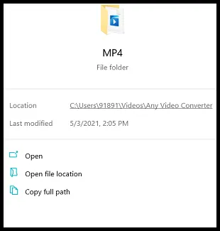 Navigate to the MP4 file