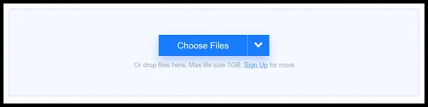 Click Choose Files 
